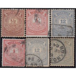 Argentina 51/56 1882 República Argentina Números usado