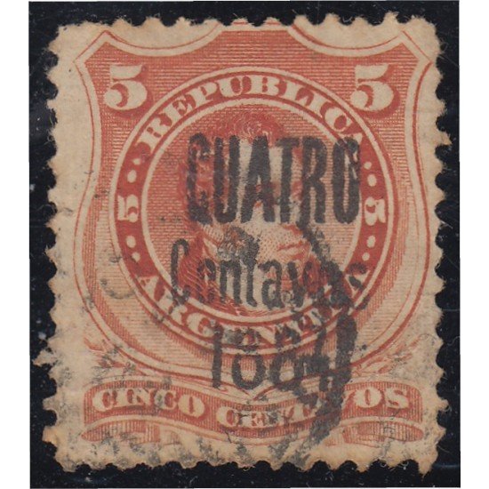 Argentina 50 1884 Bernardino Rivadavia usado