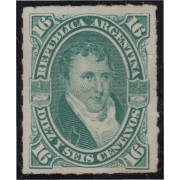 Argentina 34 1876/78 Manuel Belgrano sin goma