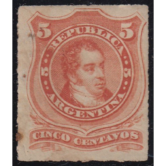 Argentina 32 1876/78 Bernadino Rivadavia usado