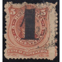 Argentina 29 1877 Bernadino Rivadavia usado Argentina 29 1877 Bernadino Rivadavia usado