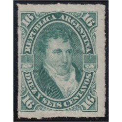 Argentina 19a 1867/73 Manuel Belgrano MH Argentina 19a 1867/73 Manuel Belgrano MH