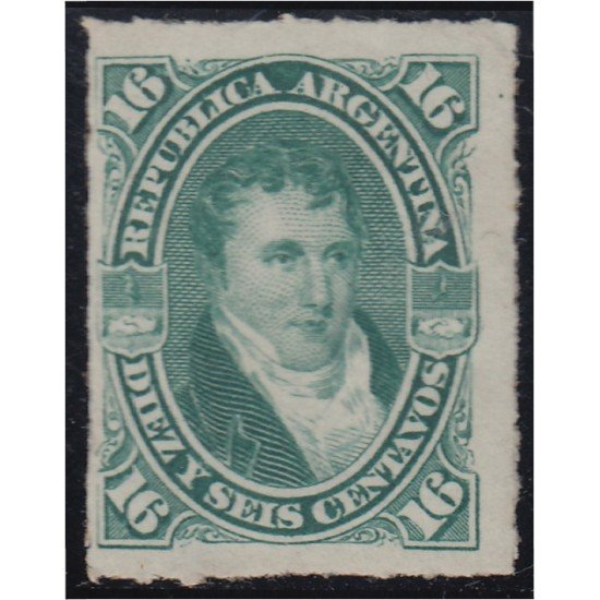 Argentina 19a 1867/73 Manuel Belgrano MH Argentina 19a 1867/73 Manuel Belgrano MH
