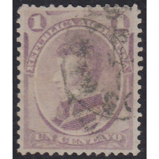 Argentina 16a 1867/73 Gral Antonio G. Balcarce usado Argentina 16a 1867/73 Gral Antonio G. Balcarce usado