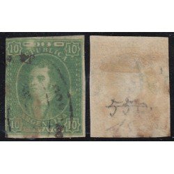 Argentina 9a 1864/67 Efigie de Bernadino Rivadavia usado