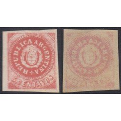 Argentina 5 1862/64 República Republic MNH