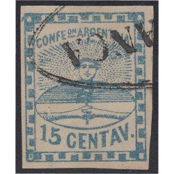 Argentina 4B 1861 Confederación Confederation usados