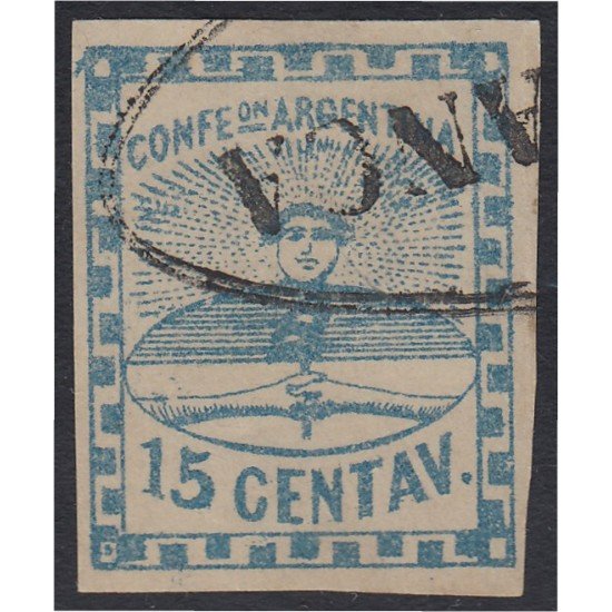 Argentina 4B 1861 Confederación Confederation usados Argentina 4B 1861 Confederación Confederation usados