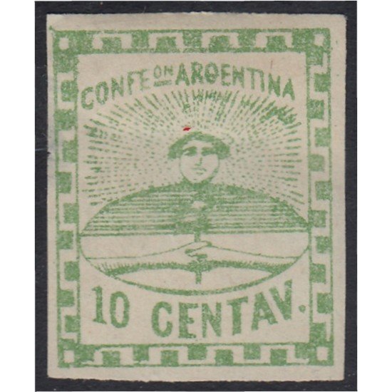 Argentina 4A 1861 Confederación Confederation MH