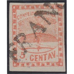Argentina 4 1861 Confederación Confederation usado