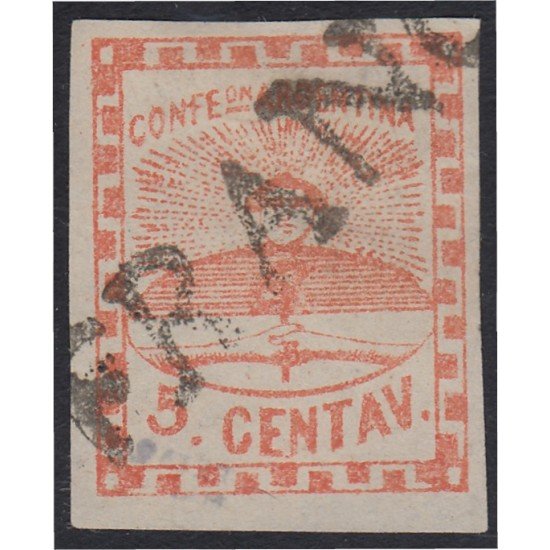 Argentina 4 1861 Confederación Confederation usado Argentina 4 1861 Confederación Confederation usado