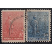 Argentina 165/66 1911 República de Argentina Paisano usados
