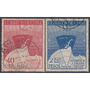 Chile 215/16 1947 Antártida chilena usado