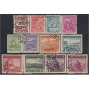 Chile 168/77Aa 1938/40 Industria y exportación usados
