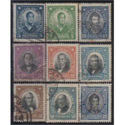 Chile 136/44 1928/35 Personajes históricos usados Chile 136/44 1928/35 Personajes históricos usados