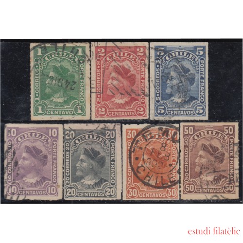 Chile 34/40 1900/01 Cristobal Colón usados