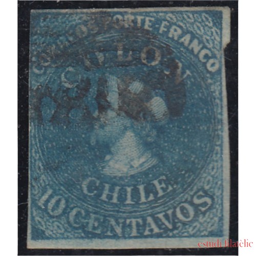 Chile 9a 1861/67 Cristobal Colón usado