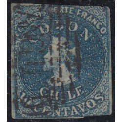 Chile 6c 1856/66 Cristobal Colón usado Chile 6c 1856/66 Cristobal Colón usado