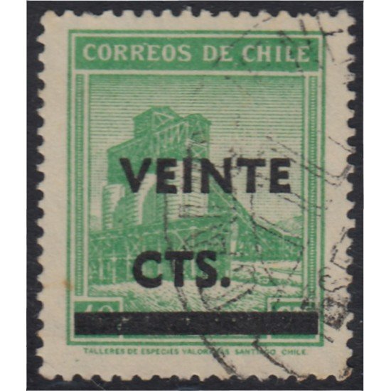 Chile 221 1948 Extracción de Cobre usado