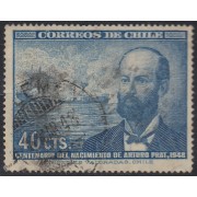 Chile 220 1948 Centenario del Nacimiento de Arturo Prat usado