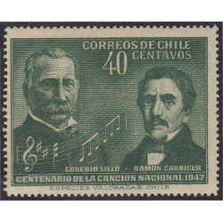 Chile 218 1947 Centenario del Himno Nacional MNH Chile 218 1947 Centenario del Himno Nacional MNH