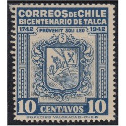 Chile 186 1942/49 200 años de la fundación de la Villa de Talca MNH