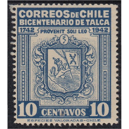 Chile 186 1942/49 200 años de la fundación de la Villa de Talca MNH Chile 186 1942/49 200 años de la fundación de la Villa de Talca MNH