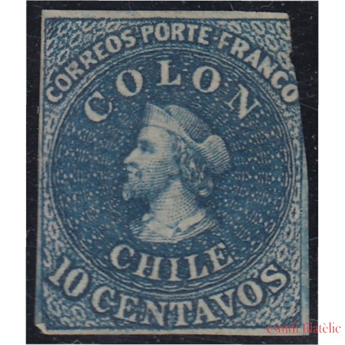 Chile 6d 1856/66 Cristobal Colón MH