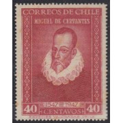 Chile 217 1947 4º Centenario del nacimiento de Cervantes MH