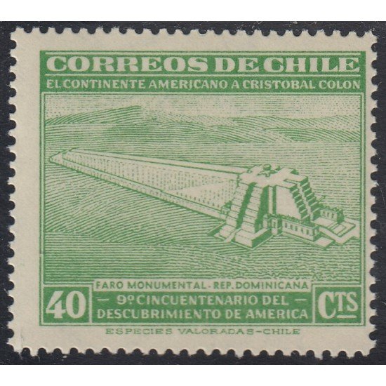 Chile 212 1945 Faro Monumental MH Chile 212 1945 Faro Monumental MH
