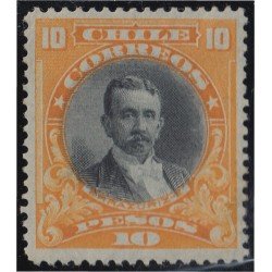 Chile 100 1911 Errazuris Echaurren MH Chile 100 1911 Errazuris Echaurren MH