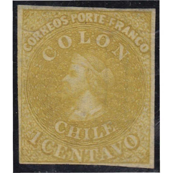 Chile 7 1861/67 Cristobal Colón MH Chile 7 1861/67 Cristobal Colón MH