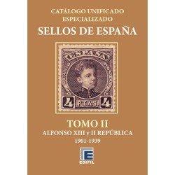 Catálogo España Unificado Edifil Serie Bronce Especializado Tomo II 1901-1939