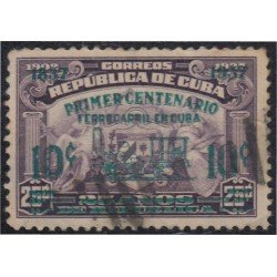 Cuba 254 1937 Centenario del Ferrocarril usados Cuba 254 1937 Centenario del Ferrocarril usados