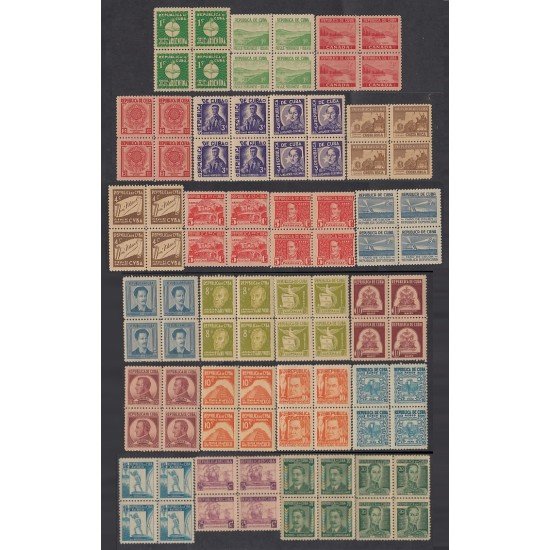 Cuba 239/53 + A- 24/29 + Ex 8/9 Bl.4 1937 Escudos Monumento Generales Paisaje Faro de Colón MNH Cuba 239/53 + A- 24/29 + Ex 8/9 Bl.4 1937 Escudos Monumento Generales Paisaje Faro de Colón MNH