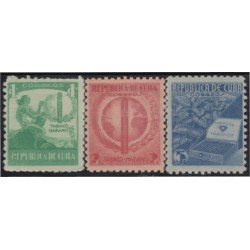 Cuba 257/59 1939 Propaganda para el tabaco en La Habana MH Cuba 257/59 1939 Propaganda para el tabaco en La Habana MH