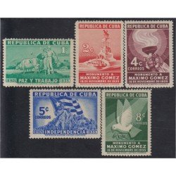 Cuba 231/35 1936 Centenario del nacimiento del Gral Máximo Gómez MNH Cuba 231/35 1936 Centenario del nacimiento del Gral Máximo Gómez MNH