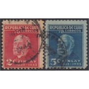 Cuba 219/20 1934 Centenario del nacimiento de Carlos J. Finlay usados