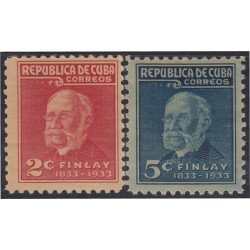 Cuba 219/20 1934 Centenario del nacimiento de Carlos J. Finlay MH Cuba 219/20 1934 Centenario del nacimiento de Carlos J. Finlay MH