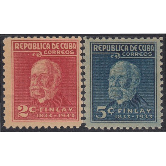 Cuba 219/20 1934 Centenario del nacimiento de Carlos J. Finlay MH Cuba 219/20 1934 Centenario del nacimiento de Carlos J. Finlay MH