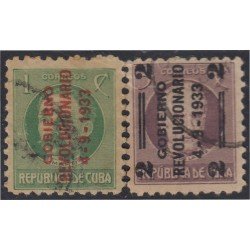 Cuba 217/18 1933 Gobierno Revolucionario usados Cuba 217/18 1933 Gobierno Revolucionario usados