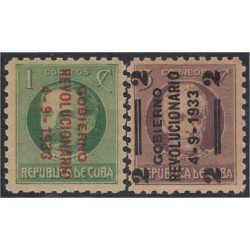 Cuba 217/18 1933 Gobierno Revolucionario MH Cuba 217/18 1933 Gobierno Revolucionario MH