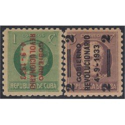 Cuba 217/18 1933 Gobierno Revolucionario MNH Cuba 217/18 1933 Gobierno Revolucionario MNH
