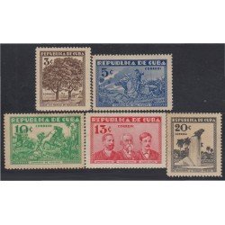 Cuba 212/16 1933 35º Aniversario de la Guerra de Independencia MH Cuba 212/16 1933 35º Aniversario de la Guerra de Independencia MH