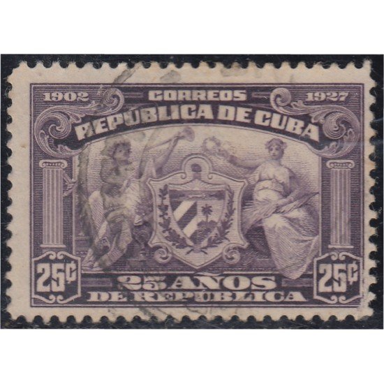 Cuba 190 1927 25º Aniversario de la República usado Cuba 190 1927 25º Aniversario de la República usado