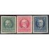 Cuba 184a + 185a + 187a 1925/45 Hombres de Estado MH sin dentar