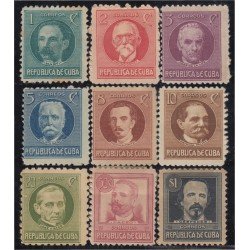 Cuba 175/83 1917 Hombres de Estado MNH y MH Cuba 175/83 1917 Hombres de Estado MNH y MH