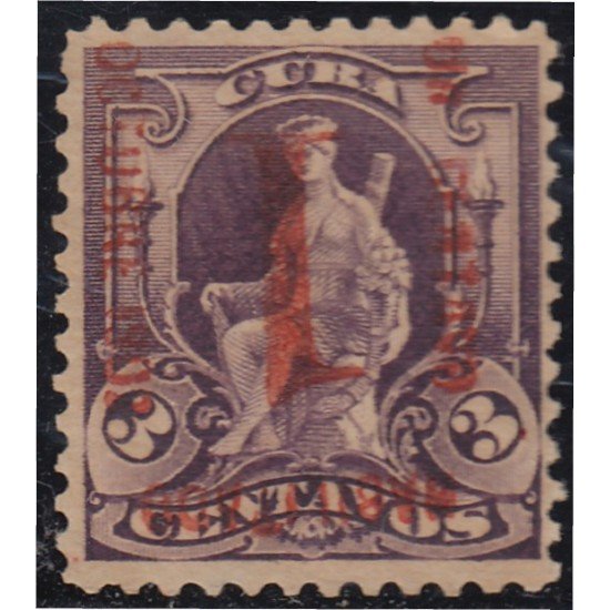Cuba 147a 1902 Alegoría sb invertida sin goma Cuba 147a 1902 Alegoría sb invertida sin goma