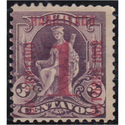 Cuba 147 1902 Alegoría Sobrecarga en rojo MH Cuba 147 1902 Alegoría Sobrecarga en rojo MH