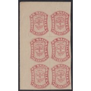 Colombia 49 Bl.6 1870/79 Escudo Shield Sin goma